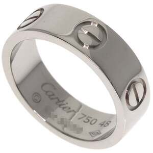 CARTIER Authentic 18k Silver Love Ring #48